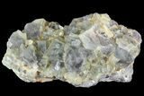 Yellow/Green Cubic Fluorite Crystal Cluster - Morocco #82807-1